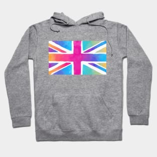 Colorful Union Jack flag Hoodie